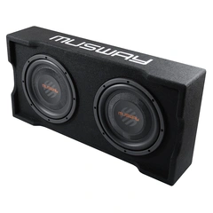 Musway MF210Q2 2x10" subwoofer i kasse 300W RMS, 2x2 Ohm
