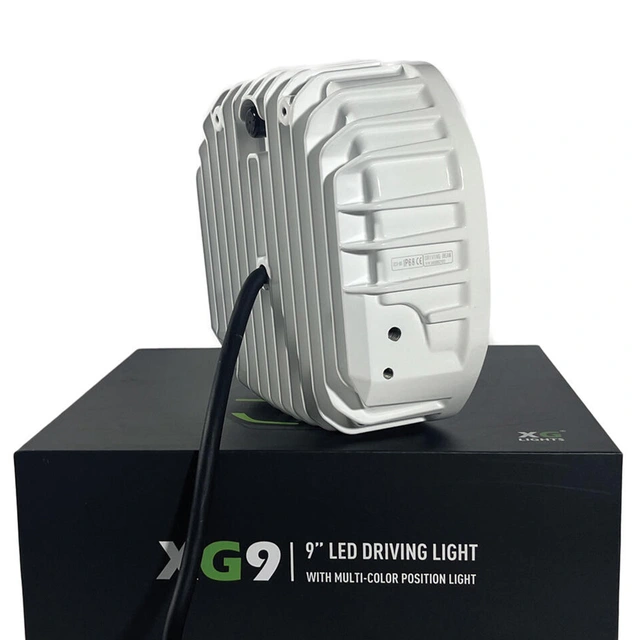 XG9 Driving Light White Multicolor Parklys Hvit, Gul og Grønn. 