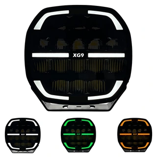 XG9 Driving Light White Multicolor Parklys Hvit, Gul og Grønn.