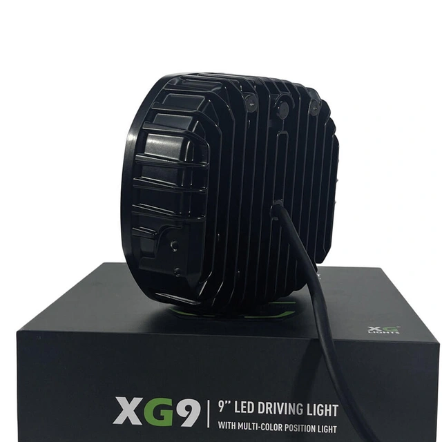XG9 Driving Light Black Multicolor Parklys Hvit, Gul og Grønn. 
