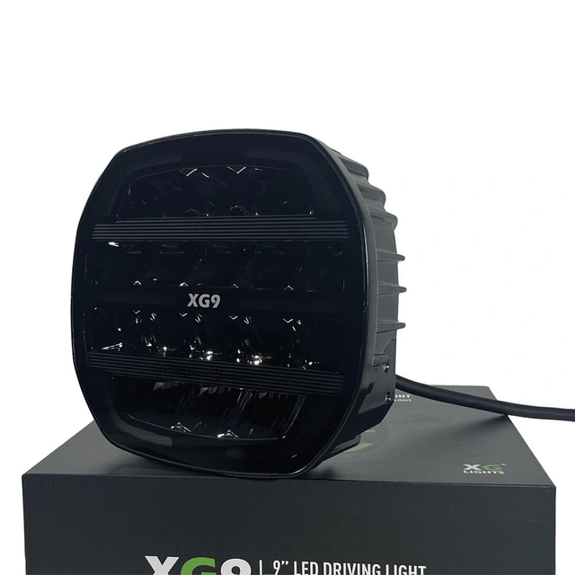 XG9 Driving Light Black Multicolor Parklys Hvit, Gul og Grønn. 