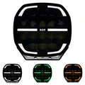 XG9 Driving Light Black Multicolor Parklys Hvit, Gul og Grønn.