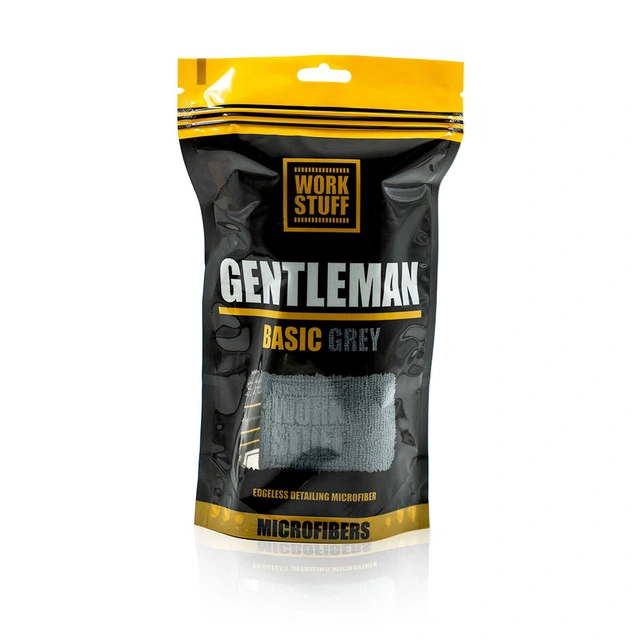 Work Stuff Gentleman Basic Grey Sømløs mikrofiberklut, 350gsm, 40x40cm 