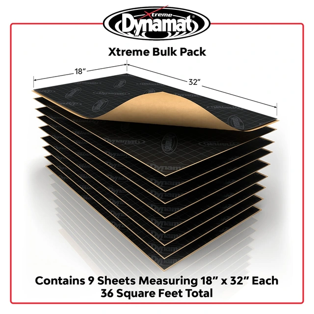 Dynamat Extreme Bulk Pack Dempematter i gummibutyl - 3,34m2 