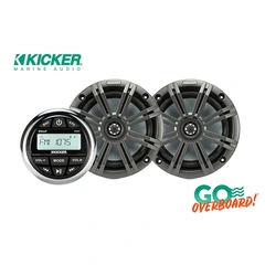 Kicker båtstereopakke 1 KMC2 + 1par KM654