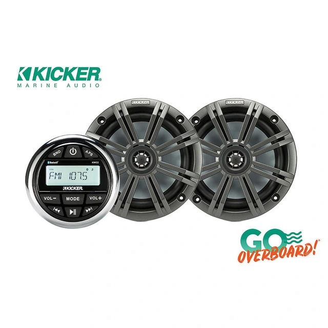 Kicker båtstereopakke 1 KMC2 + 1par KM654 