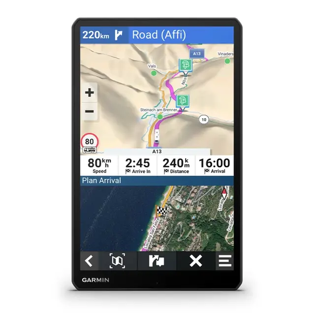 Garmin Camper 1095 10", WIFI, BT, tilpasset camping 