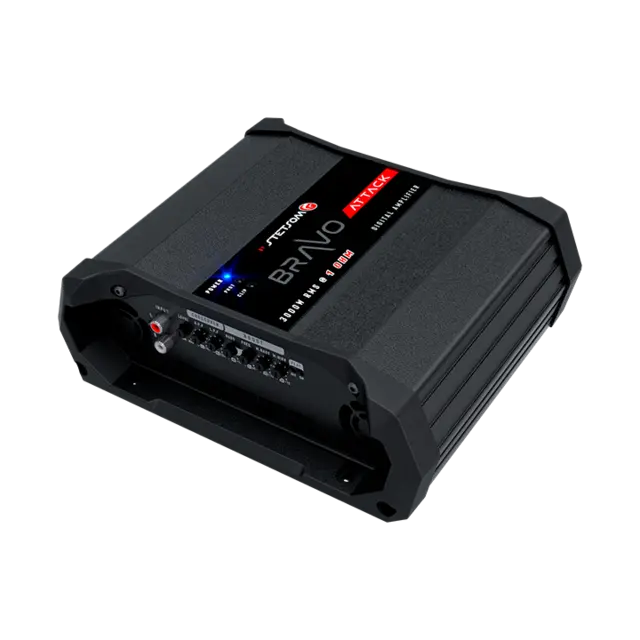 Stetsom BRAVO ATTACK 3000 monoforsterker 3000W RMS, 1 Ohm, SPL, Kl.D 