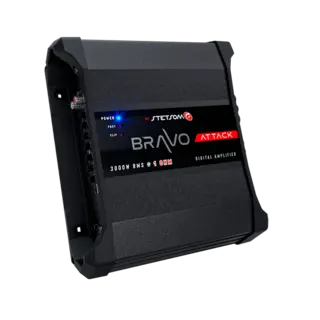 Stetsom BRAVO ATTACK 3000 monoforsterker 3000W RMS, 1 Ohm, SPL, Kl.D