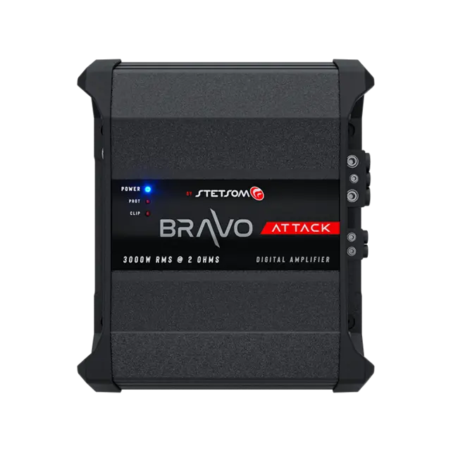 Stetsom BRAVO ATTACK 3000 monoforsterker 3000W RMS, 2 Ohm, SPL, Kl.D 