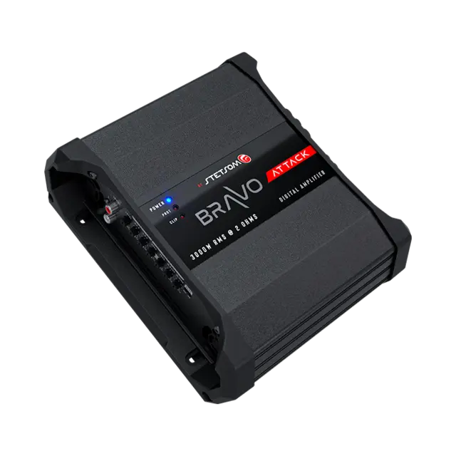 Stetsom BRAVO ATTACK 3000 monoforsterker 3000W RMS, 2 Ohm, SPL, Kl.D 