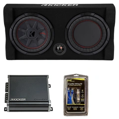 Kicker Key Down-Firing Basspakke 10" Basskasse, forsterker og kabelsett