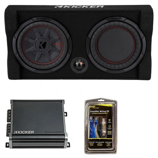 Kicker Key Down-Firing Basspakke 10" Basskasse, forsterker og kabelsett