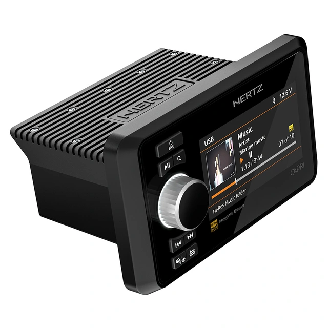 Hertz CAPRI DAB marineradio Vanntett, 4x70W, BT, NMEA2000 