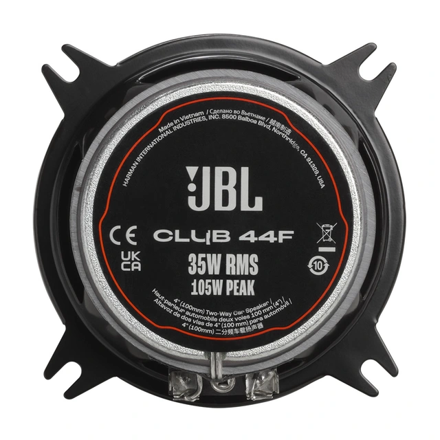 JBL CLUB44F høyttalerpar 4", 35W RMS, 105W Maks 