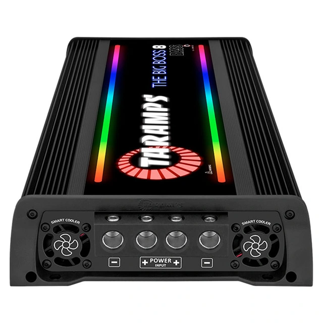 Taramps The Big Boss 8 Bass monoforst. 8000W RMS, 0.5-2 Ohm, RGB, Sort 