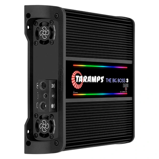 Taramps The Big Boss 3 Bass monoforst. 3000W RMS, 0.5-2 Ohm, RGB, Sort 