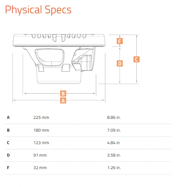 Hertz HMX 8 LD-TC høyttalerpar IP65, 100W RMS, Sort, RGB 