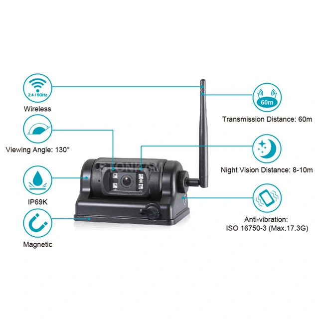 Trådløst kamera med batteri 2,4 GHz HD Appstyrt, iOS/Android, Magnetbase 