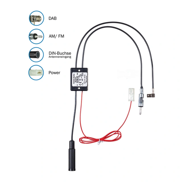 ATTB Antennesplitter - SMB DIN (Han) -> DIN (Hun) 