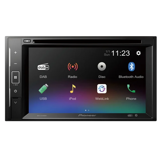 Pioneer AVH-A240DAB CD/DVD, BT, DAB+, USB, AUX, 6.2" 