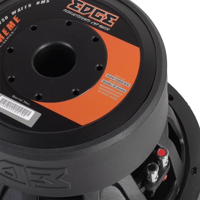 Edge EDX10D2-E3 10" subwoofer 3500W Maks, 1500W RMS, 2x2 Ohm 