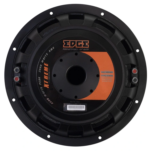 Edge EDX12D2-E3 12" subwoofer 4000W Maks, 2000W RMS, 2x2 Ohm 