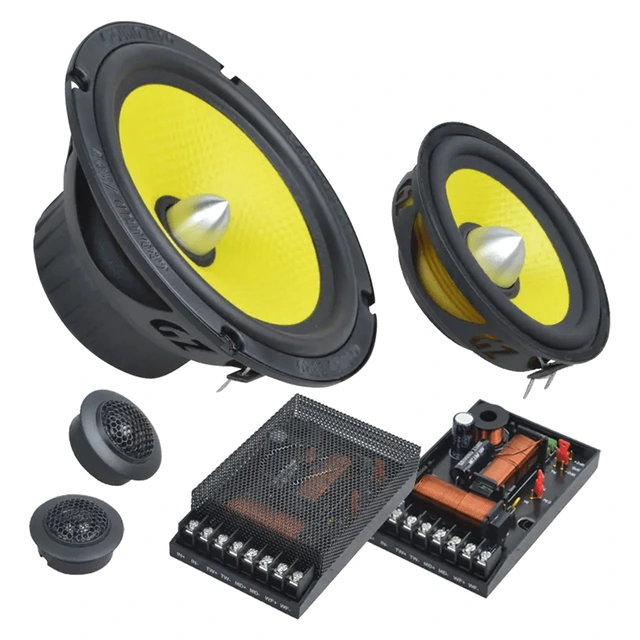 Ground Zero GZTC 165.3 høyttalersett 6.5", 120W RMS, Titanium-serie 