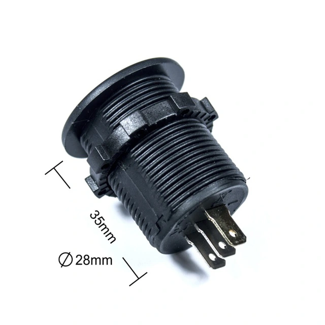 4 CONNECT Voltmeter med Amperemåler Vanntett,12-24V 