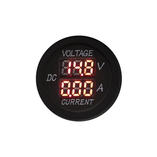4 CONNECT Voltmeter med Amperemåler Vanntett, 12-24V
