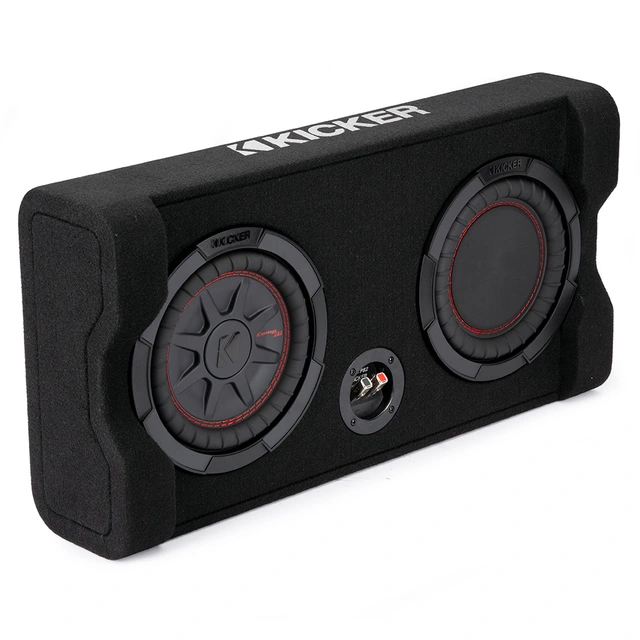 Kicker TRTP8 downfire basskasse 8" i kasse, 300W RMS, 2 Ohm, CompRT 