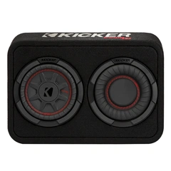 Kicker TCWRT67 slim basskasse 6,75" i kasse, 150W RMS, 2 Ohm, CompRT