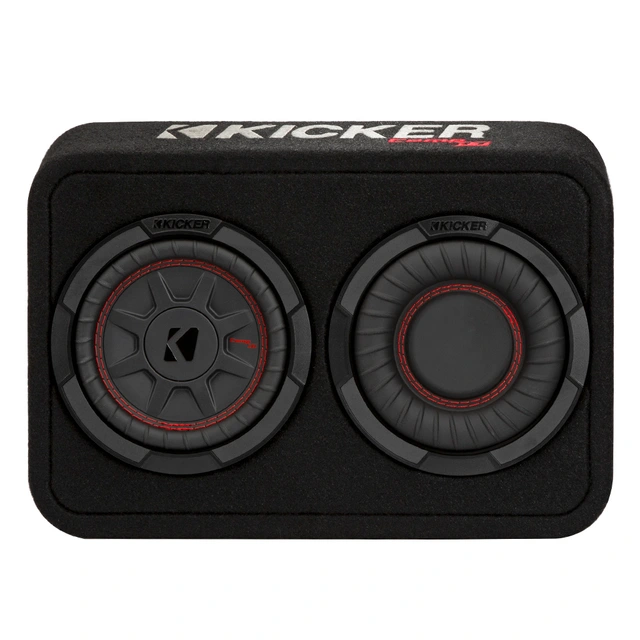 Kicker TCWRT67 slim basskasse 6,75" i kasse, 150W RMS, 2 Ohm, CompRT 