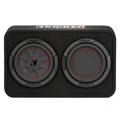 Kicker TCWRT8 slim basskasse 8" i kasse, 300W RMS, 2 Ohm, CompRT