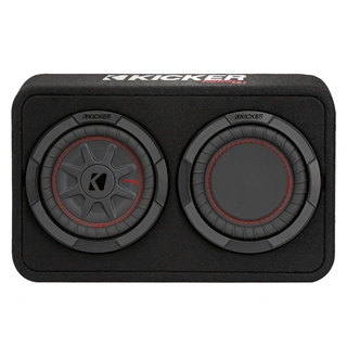Kicker TCWRT8 slim basskasse 8" i kasse, 300W RMS, 2 Ohm, CompRT