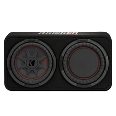 Kicker TCWRT10 slim basskasse 10" i kasse, 400W RMS, 2 Ohm, CompRT