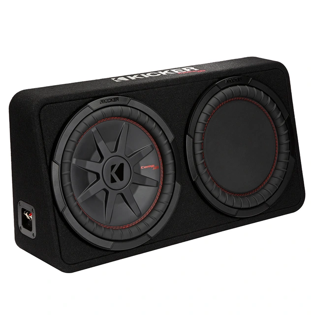Kicker TCWRT12 slim basskasse 12" i kasse, 500W RMS, 2 Ohm, CompRT 