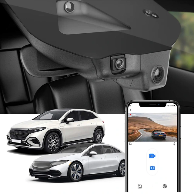 FITCAMX Integrert 4K Dashcam (foran+bak) MB EQS (V297) (2021 -->) "6372" 