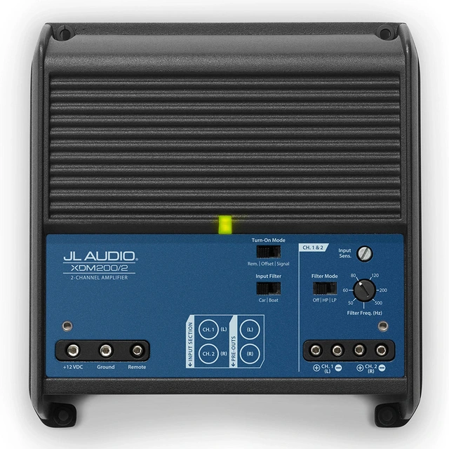 JL Audio - XDM200/2 Marine 2-kanaler 2x100W i 2 Ohm, Klasse D, NexD™ 