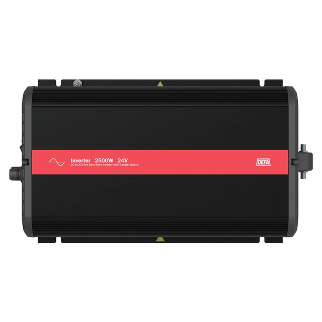 DEFA Inverter 2500W 24V -> 230V, ren sinus, transfer switch 
