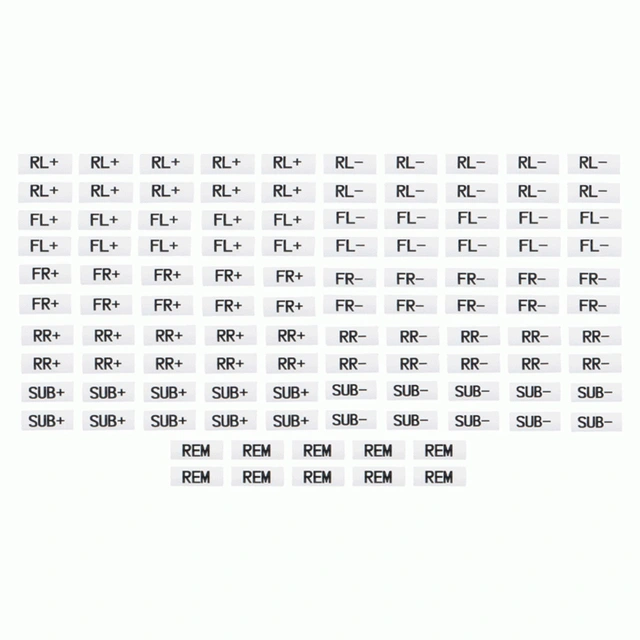 Sett med krympestrømper 120 stk krympestrømper med tekst 