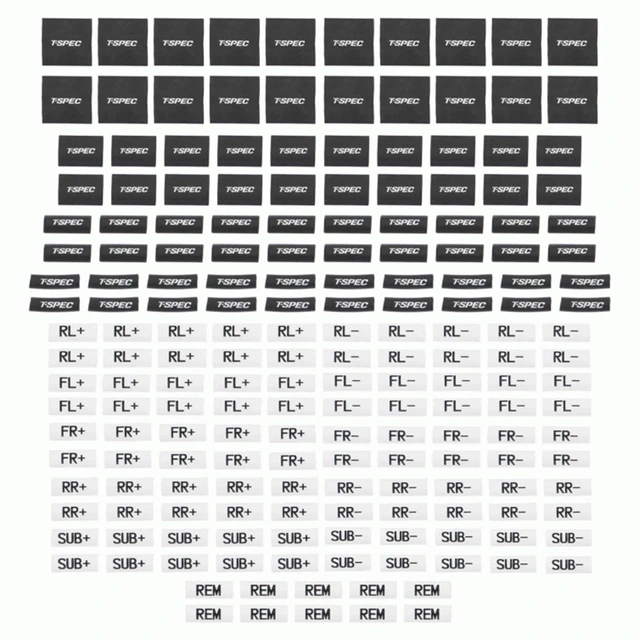 Sett med endehylser og krympestrømper 380 stk endehylser og krympestrømper 
