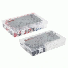 Sett med endehylser og krympestrømper 380 stk endehylser og krympestrømper