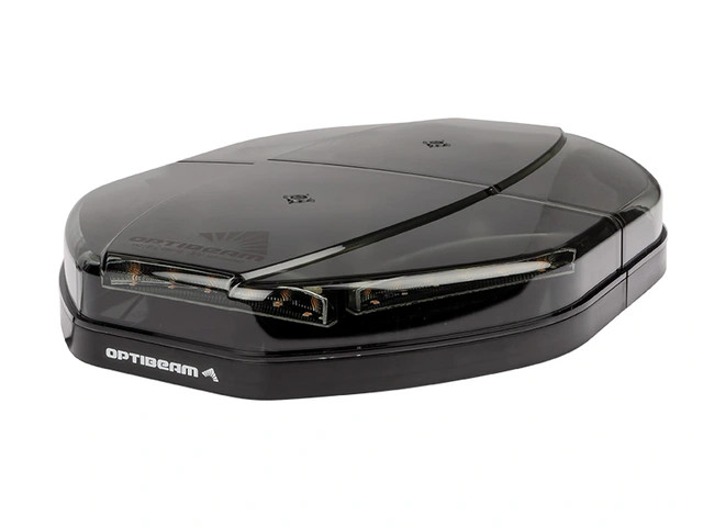 Optibeam Dark Phantom Varsellysbjelke 400mm. Oransje. ECE R65 / R10. IP67 