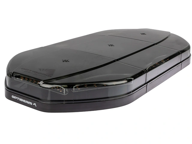 Optibeam Dark Phantom Varsellysbjelke 600mm. Oransje. ECE R65 / R10. IP67 