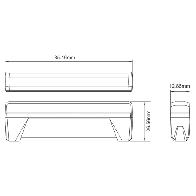 Axixtech Edge Dagger ED6 varsellys 14,4W, 12/24V, ECE R65 