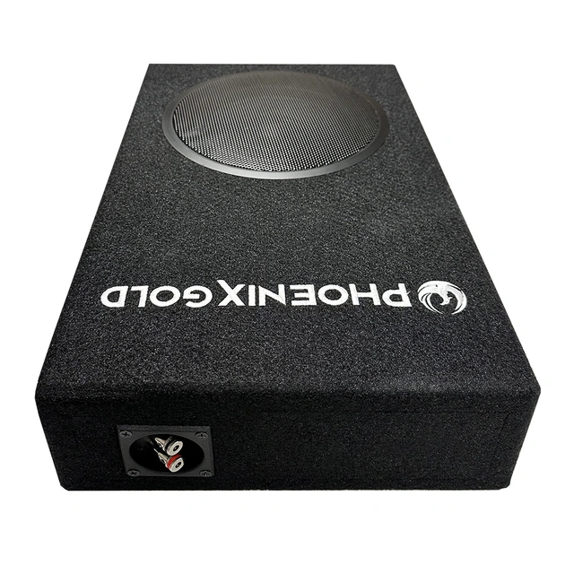Phoenix Gold ZX18PBS basskasse 8" i kasse, 200W RMS, 4 Ohm 