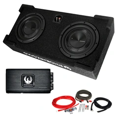 Phoenix Gold basspakke 3 2x8" i slimkasse, forsterker, kabelsett