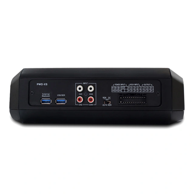 Alpine PWD-X5-ISO aktiv subwoofer 8" subw., 4x25+165W RMS, bassremote, DSP 