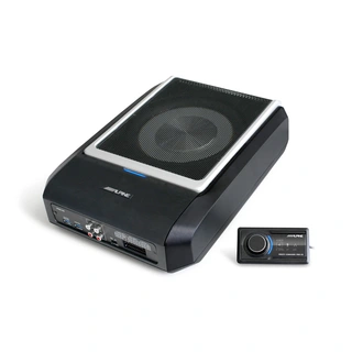 Alpine PWD-X5 aktiv subwoofer 8" subw., 4x25+165W RMS, bassremote, DSP